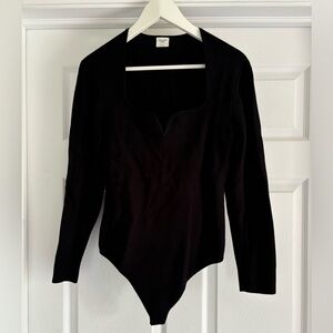 Abercrombie & Fitch Long Sleeve Sweater Bodysuit Large